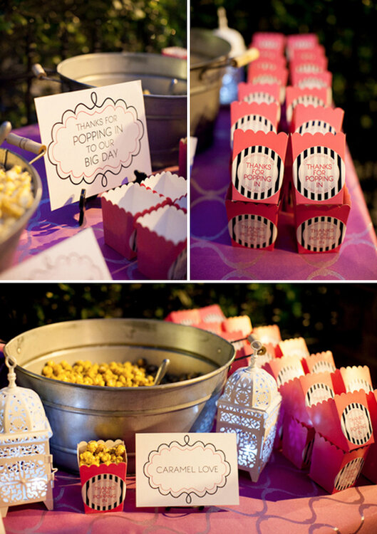 Popcorn Bar, Popcorn Confetti, Even Popcorn Cupcakes!