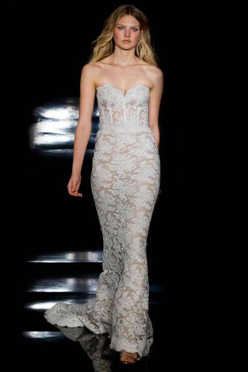 Reem Acra Mermaid Wedding Dress