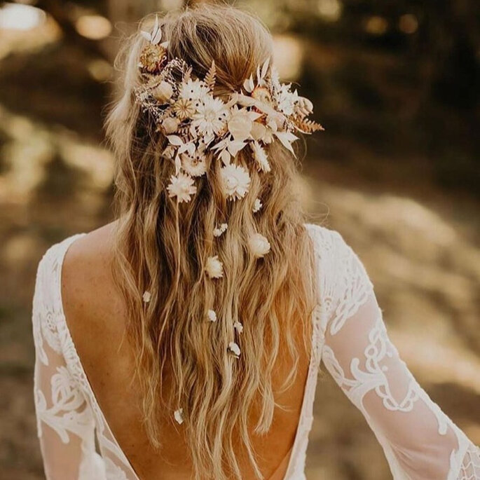 20 Naturliche Boho Brautfrisuren Hochzeitskiste